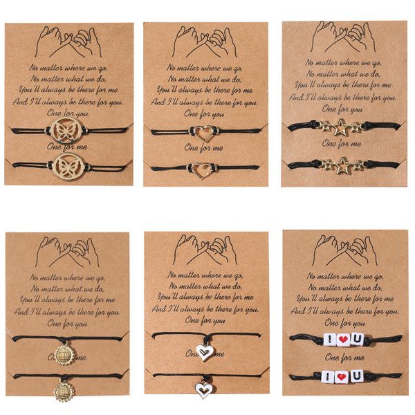 braided 2pcs/set charm bracelet for friendship couples butterfly star heart bangles women man lucky wish jewelry, Golden;silver
braided 2pcs/set charm bracelet for friendship couples butterfly star heart bangles women man lucky wish jewelry, Golden;silver