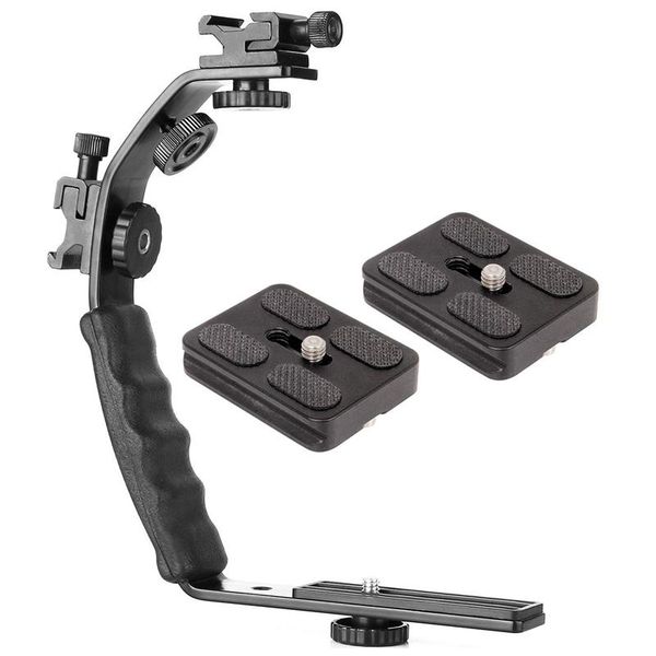 stabilizers -1 pcs camera l bracket mount video grip l-bracket & 1 set of 2 replacement quick release plates
stabilizers -1 pcs camera l bracket mount video grip l-bracket & 1 set of 2 replacement quick release plates