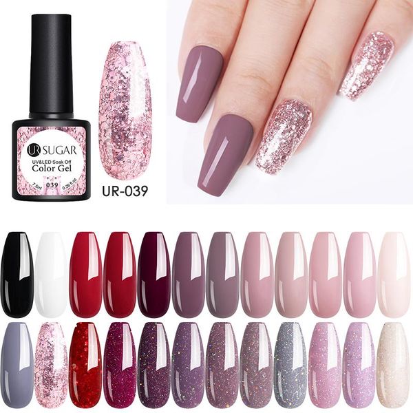 nail gel ur sugar polish 7.5ml rose gold glitter varnish for nails art manicures soak off uv led coat, Red;pink
nail gel ur sugar polish 7.5ml rose gold glitter varnish for nails art manicures soak off uv led coat, Red;pink