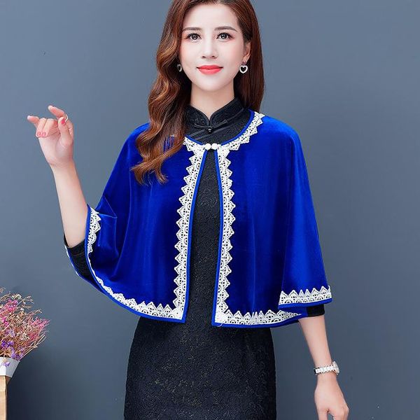 women's jackets chinese national women velour lady's elegant velvet wraps femme fall cloaks for, Black;brown
women's jackets chinese national women velour lady's elegant velvet wraps femme fall cloaks for, Black;brown