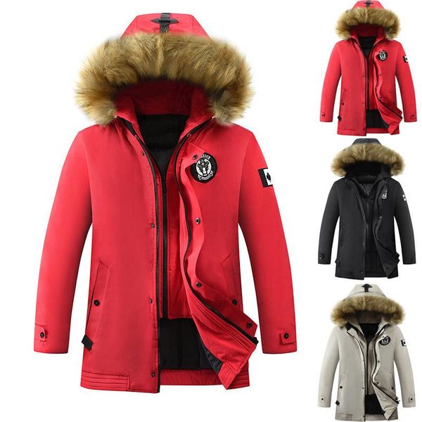men's jackets winter hooded wool collar cotton padded jacket with thickened zipper leisure solid color, Black;brown
men's jackets winter hooded wool collar cotton padded jacket with thickened zipper leisure solid color, Black;brown