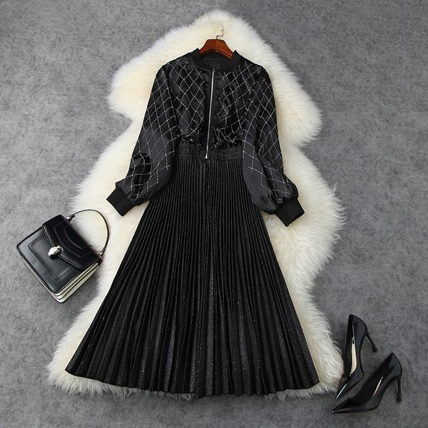 casual dresses fall autumn long sleeve stand collar black pure color velvet panelled pleated mid-calf dress elegant lsp15t11276 fu9m, Black;gray
casual dresses fall autumn long sleeve stand collar black pure color velvet panelled pleated mid-calf dress elegant lsp15t11276 fu9m, Black;gray