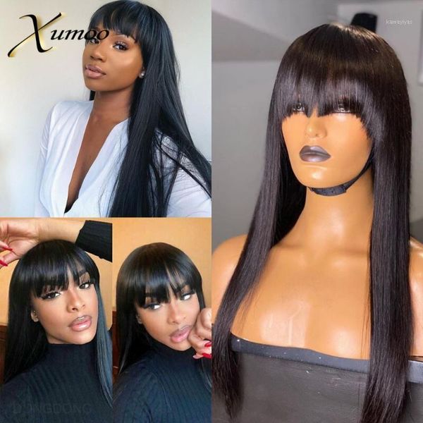 remy brazilian hair wigs black color straight human with bangs none lace for women1, Black;brown
remy brazilian hair wigs black color straight human with bangs none lace for women1, Black;brown