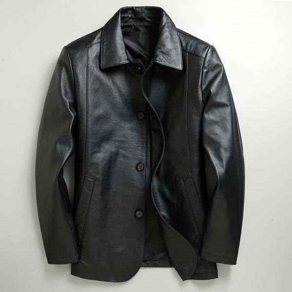 men's leather & faux .brand men classic casual genuine suits.business cowhide coat,quality father's clothes, Black
men's leather & faux .brand men classic casual genuine suits.business cowhide coat,quality father's clothes, Black