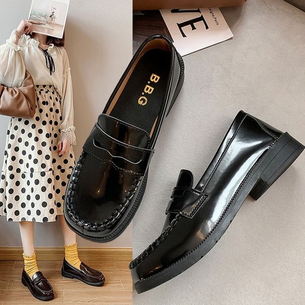 solid leather shoes woman 2021 new spring oxford for women slip on platform round toe heels casual c0410, Black
solid leather shoes woman 2021 new spring oxford for women slip on platform round toe heels casual c0410, Black