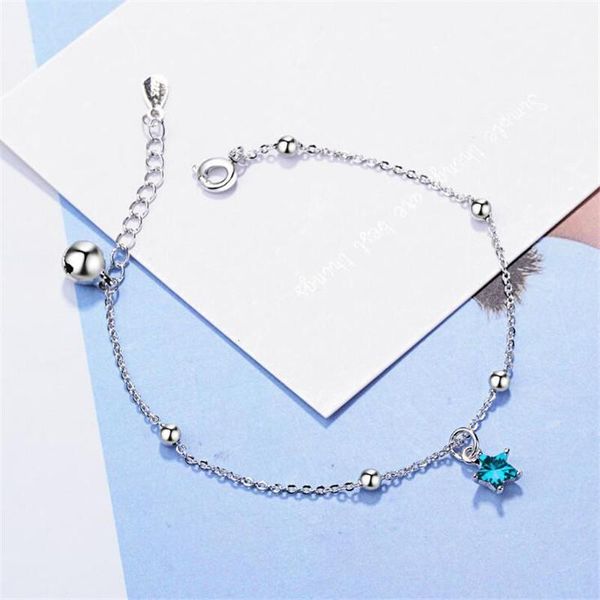 charm bracelets fashion jewelry beautiful exquisite 925 sterling silver blue pentagram crystal five-pointed star bell b110, Golden;silver
charm bracelets fashion jewelry beautiful exquisite 925 sterling silver blue pentagram crystal five-pointed star bell b110, Golden;silver
