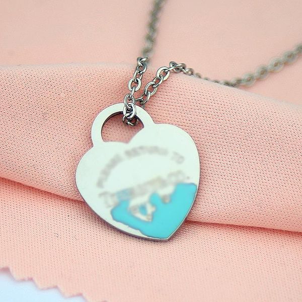 pendant necklaces heart necklace for women jewelry on the neck red green blue pink stainless steel fashion couple wholesale, Silver
pendant necklaces heart necklace for women jewelry on the neck red green blue pink stainless steel fashion couple wholesale, Silver