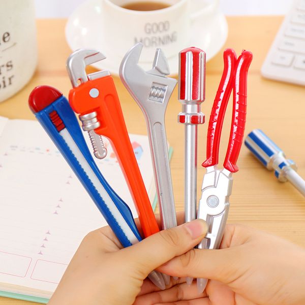 6pieces/lot 0.38mm kawaii gel pen creativos simulation hardware tools vise school office supplies stationery christmas black refill
6pieces/lot 0.38mm kawaii gel pen creativos simulation hardware tools vise school office supplies stationery christmas black refill
