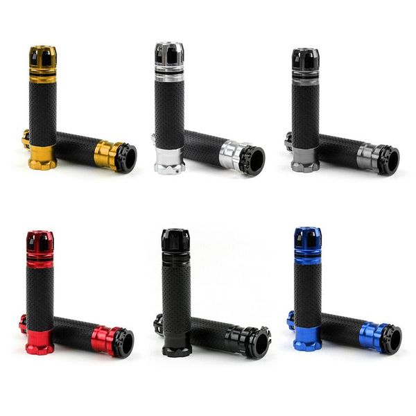 handlebars deri 1pair 7/8'' 22mm universal motorcycle throttle cnc aluminum alloy rotatable handlebar hand grips enduro moto bar g