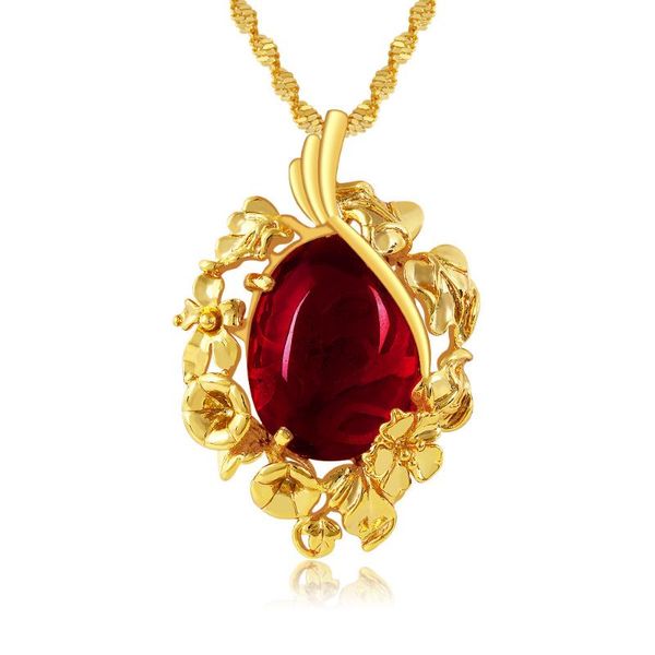 pendant necklaces retro flower pattern imitated necklace yellow gold filled water wave chain elegant women's gift, Silver
pendant necklaces retro flower pattern imitated necklace yellow gold filled water wave chain elegant women's gift, Silver