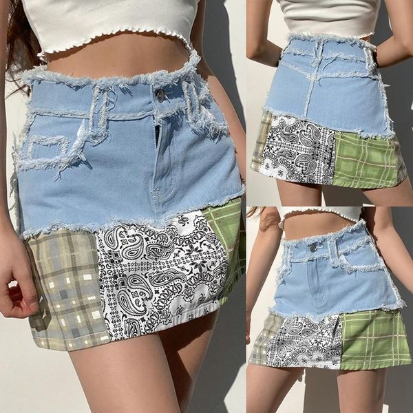 skirts women's fashion edge stitching plaid a-line skirt denim casual short blue, Black
skirts women's fashion edge stitching plaid a-line skirt denim casual short blue, Black