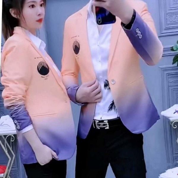 men's suits & blazers gradient suit men's fashion slim small printing two-piece, White;black
men's suits & blazers gradient suit men's fashion slim small printing two-piece, White;black
