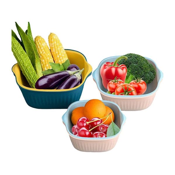 drain basket, 2 in 1 double layered detachable kitchen colander filter bowl sink storage rack,3 pcs baskets
drain basket, 2 in 1 double layered detachable kitchen colander filter bowl sink storage rack,3 pcs baskets