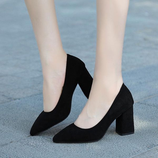dress shoes women's pointed toe block classic 7cm high heels slip on thick wedding office big size chunky lady pumps, Black
dress shoes women's pointed toe block classic 7cm high heels slip on thick wedding office big size chunky lady pumps, Black