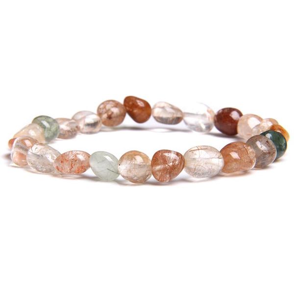 beaded, strands irreguar women natural rutilated quartz beads bracelet bangle fashion simple elastic pink crystal beaded for woman gift, Black
beaded, strands irreguar women natural rutilated quartz beads bracelet bangle fashion simple elastic pink crystal beaded for woman gift, Black