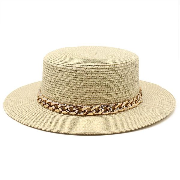 wide brim hats 4pcs summer straw hat with chain women man beach sun woman flat cap women's men's caps girls sunhat ladies sunhats, Blue;gray
wide brim hats 4pcs summer straw hat with chain women man beach sun woman flat cap women's men's caps girls sunhat ladies sunhats, Blue;gray