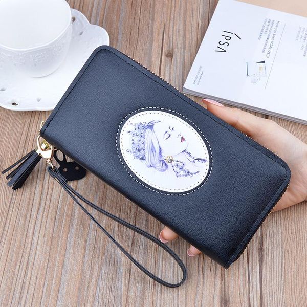 wallets simple large capacity wallet phone bag clutch ms. women long zipper tassel, Red;black
wallets simple large capacity wallet phone bag clutch ms. women long zipper tassel, Red;black