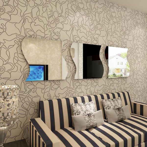 wall stickers 3pcs 3d wave mirror sticker diy silver acrylic mural decal removable reflective living room decor
wall stickers 3pcs 3d wave mirror sticker diy silver acrylic mural decal removable reflective living room decor