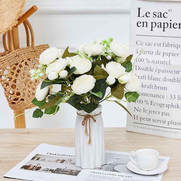 decorative flowers & wreaths rose pink silk peony artificial bouquet 30cm 5 flower head 4 buds gifts for women wedding party home decoration
decorative flowers & wreaths rose pink silk peony artificial bouquet 30cm 5 flower head 4 buds gifts for women wedding party home decoration