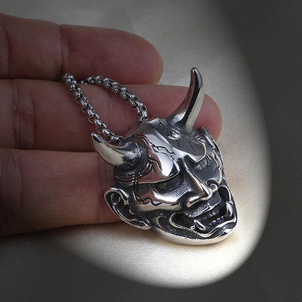 gothic skull satan sheep necklace pendant mens punk street hip hop stainless steel mask demon fashion jewelry necklaces, Silver
gothic skull satan sheep necklace pendant mens punk street hip hop stainless steel mask demon fashion jewelry necklaces, Silver