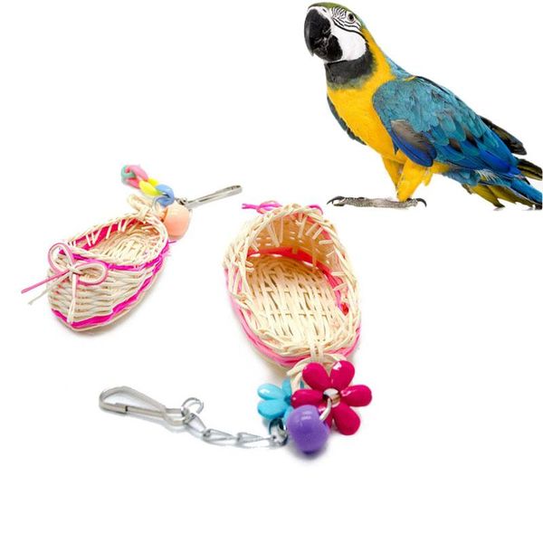 other bird supplies birds toy parrot hanging swing chew colorful rattan woven slipper natural cage
other bird supplies birds toy parrot hanging swing chew colorful rattan woven slipper natural cage