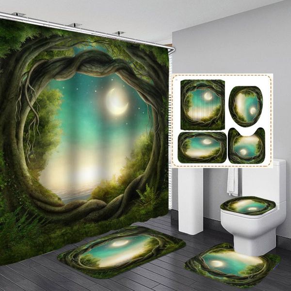 4pcs bathroom sets non-slip tree hole bath mat coral fleece shower curtain floor washable toilet rug dropship & drapes
4pcs bathroom sets non-slip tree hole bath mat coral fleece shower curtain floor washable toilet rug dropship & drapes