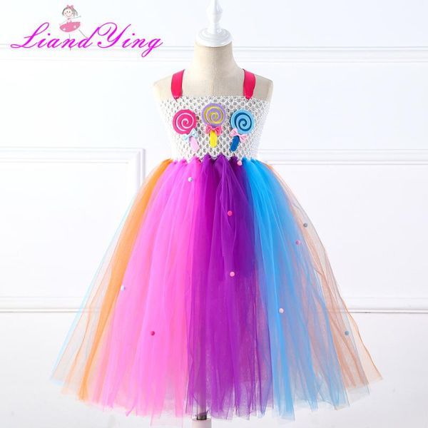 girl's dresses girls flower candy colorful tutu party dress baby kids crochet tulle strap 2-12y children rainbow year clothing, Red;yellow
girl's dresses girls flower candy colorful tutu party dress baby kids crochet tulle strap 2-12y children rainbow year clothing, Red;yellow