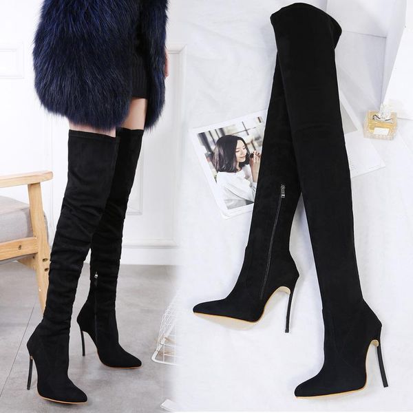 boots extra long over knee children's winter flat bottom black versatile high elastic
boots extra long over knee children's winter flat bottom black versatile high elastic