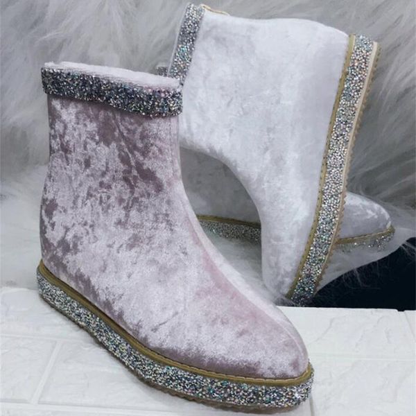 boots 2021 handmade fashion pointed inner heightening plus velvet warmth beaded snowflake rhinestone women snow, Black
boots 2021 handmade fashion pointed inner heightening plus velvet warmth beaded snowflake rhinestone women snow, Black