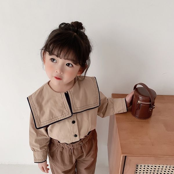 girls cotton big turn-down collar long sleeve shirts spring casual sailor style base 210331, White;black
girls cotton big turn-down collar long sleeve shirts spring casual sailor style base 210331, White;black
