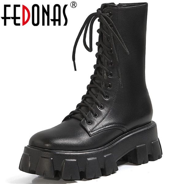 boots fedonas 2021 winter genuine leather ladies side zipper platform chunky heels pumps est working party shoes woman, Black
boots fedonas 2021 winter genuine leather ladies side zipper platform chunky heels pumps est working party shoes woman, Black