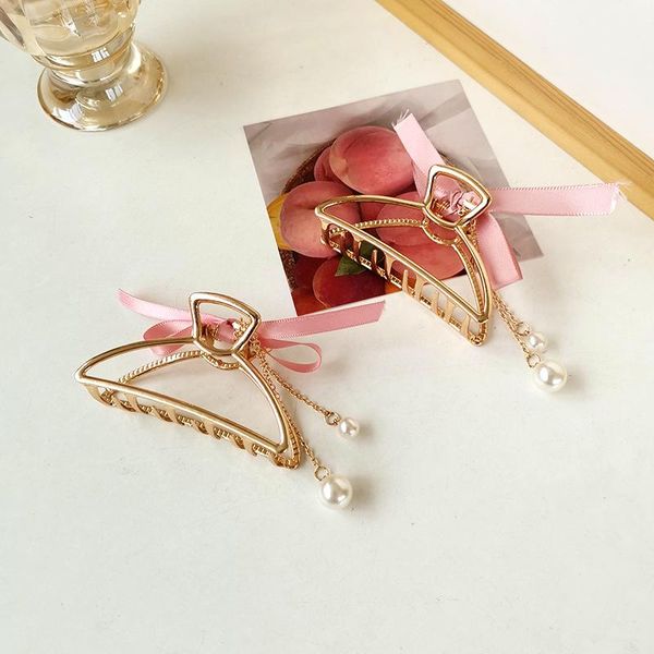 hair clips & barrettes 2021 geometric big metal claw makeup pink bow pearl charm styling for women accessories, Golden;silver
hair clips & barrettes 2021 geometric big metal claw makeup pink bow pearl charm styling for women accessories, Golden;silver