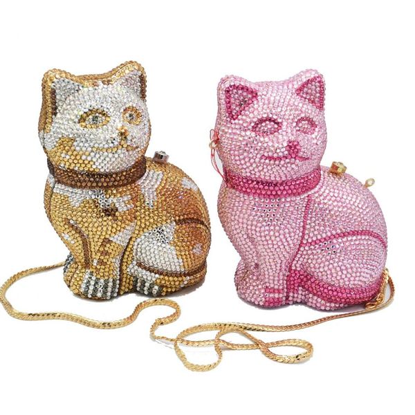 designer bags pink cat animal crystal evening bags customized color diamond party prom purse wedding bridal banquet handbags p10
designer bags pink cat animal crystal evening bags customized color diamond party prom purse wedding bridal banquet handbags p10