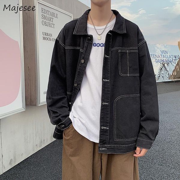 men's jackets denim men black retro turn-down collar casual coats tooling button-up all-match harajuku korean fashion male chic, Black;brown
men's jackets denim men black retro turn-down collar casual coats tooling button-up all-match harajuku korean fashion male chic, Black;brown