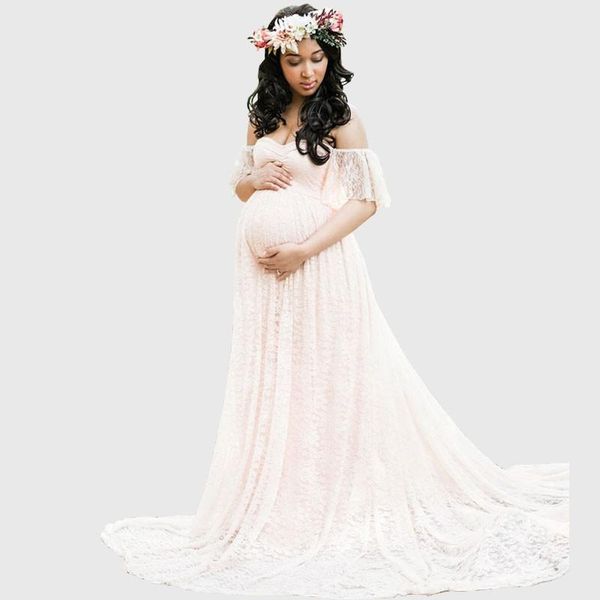 long maternity pography props pregnancy dress dresses for po shoot pregnant lace maxi gown 79, White
long maternity pography props pregnancy dress dresses for po shoot pregnant lace maxi gown 79, White