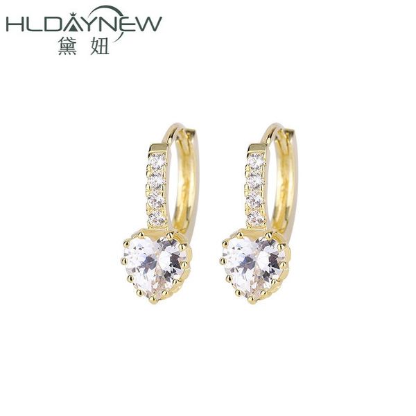 stud cz dangle cubic zircon heart gold color vintage loop earrings for women girls charm brass fashion jewelry accessory, Golden;silver
stud cz dangle cubic zircon heart gold color vintage loop earrings for women girls charm brass fashion jewelry accessory, Golden;silver