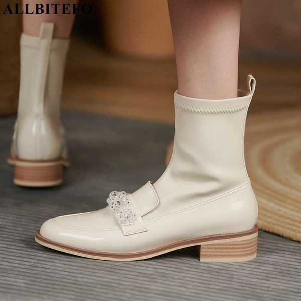 boots allbitefo size 34-43 elastic material + genuine leather ankle fashion round toe high heel shoes autumn women, Black
boots allbitefo size 34-43 elastic material + genuine leather ankle fashion round toe high heel shoes autumn women, Black
