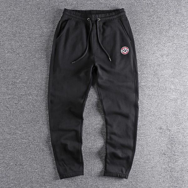 men's pants 2021 embroidered micro chapter simple knitted terry drawstring sports autumn loose small foot casual trouser 423, Black
men's pants 2021 embroidered micro chapter simple knitted terry drawstring sports autumn loose small foot casual trouser 423, Black