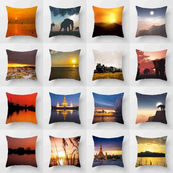 sunset scenery sofa pillow cover case home 18'' decor polyester cushion throw waist cushion/decorative
sunset scenery sofa pillow cover case home 18'' decor polyester cushion throw waist cushion/decorative