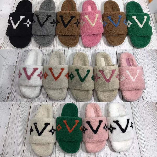 2023 new designers winter luxurys women wool slippers fur fluffy furry warm letters sandals comfortable logo embroidery flip flop size 35-42, Black
2023 new designers winter luxurys women wool slippers fur fluffy furry warm letters sandals comfortable logo embroidery flip flop size 35-42, Black