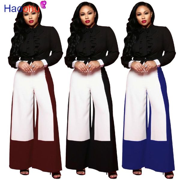 women's pants & capris haoohu vintage fashion streetwear women wide leg high waist bell bottom color block splicing trousers, Black;white
women's pants & capris haoohu vintage fashion streetwear women wide leg high waist bell bottom color block splicing trousers, Black;white