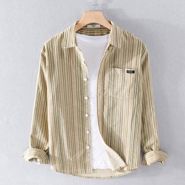 men's casual shirts corduroy 100% cotton long sleeve striped men brand trendy shirt for sanded camisa chemise, White;black
men's casual shirts corduroy 100% cotton long sleeve striped men brand trendy shirt for sanded camisa chemise, White;black