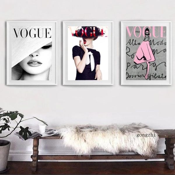 paintings vogue magazine red lips nordic poster fashion lady canvas painting and prints modern wall art picture for living room home decor
paintings vogue magazine red lips nordic poster fashion lady canvas painting and prints modern wall art picture for living room home decor