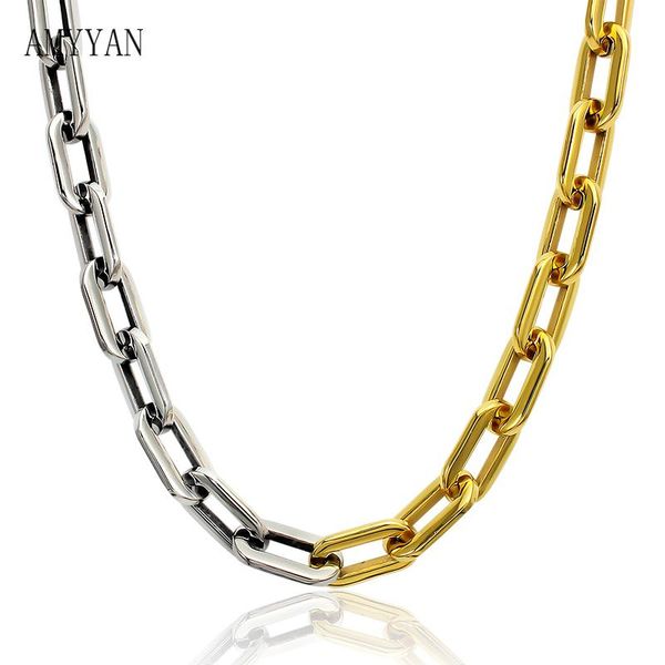 chains fashion stainless steel jewerly set sliver with gold mix 47.5cm necklace and bracelet for cool girl women man, Silver
chains fashion stainless steel jewerly set sliver with gold mix 47.5cm necklace and bracelet for cool girl women man, Silver