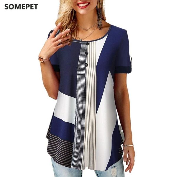 women's t-shirt summer women loose casual printed round neck short sleeves plus size t shirts, White
women's t-shirt summer women loose casual printed round neck short sleeves plus size t shirts, White