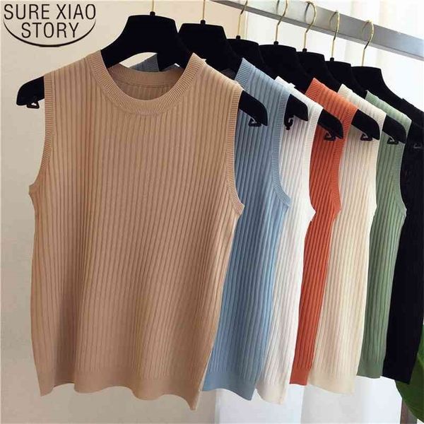 tank summer ice silk women knit vests casual o-neck solid 8 colors fashion sleeveless thin clothes 13687 210506, White
tank summer ice silk women knit vests casual o-neck solid 8 colors fashion sleeveless thin clothes 13687 210506, White
