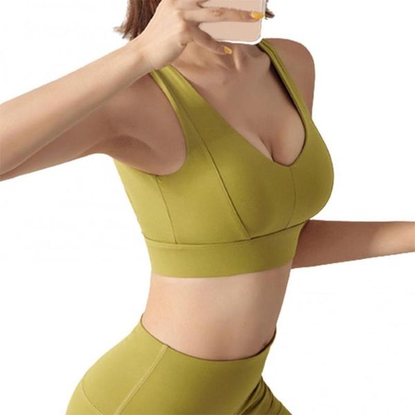 yoga outfit women sport bra shockproof v neck breathable sports wireless backless gym vest underwear for running
yoga outfit women sport bra shockproof v neck breathable sports wireless backless gym vest underwear for running