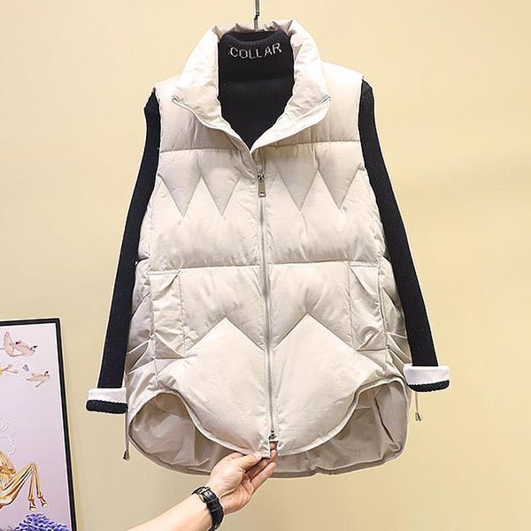 women's vests sister fara loose mid-length waistcoat coat windbreaker lightweight body warmer female down vest jacket, Black;white
women's vests sister fara loose mid-length waistcoat coat windbreaker lightweight body warmer female down vest jacket, Black;white