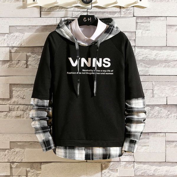 hoodies & sweatshirts sweater men's fake two-piece hooded letter style in e2dy, Black
hoodies & sweatshirts sweater men's fake two-piece hooded letter style in e2dy, Black