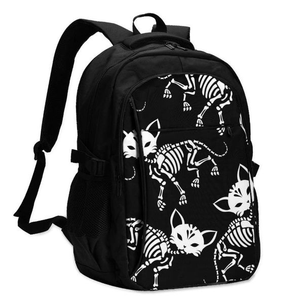 backpack usb charging lapwomen's for teenage students school skeletons cats day of the dead travel bagpack
backpack usb charging lapwomen's for teenage students school skeletons cats day of the dead travel bagpack